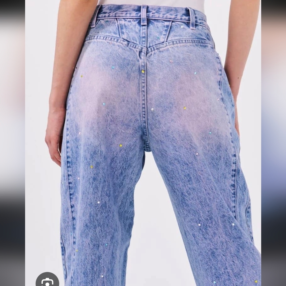 HAYLEY MENZIES Stylish Blue Denim Jeans - Picture 6 of 11